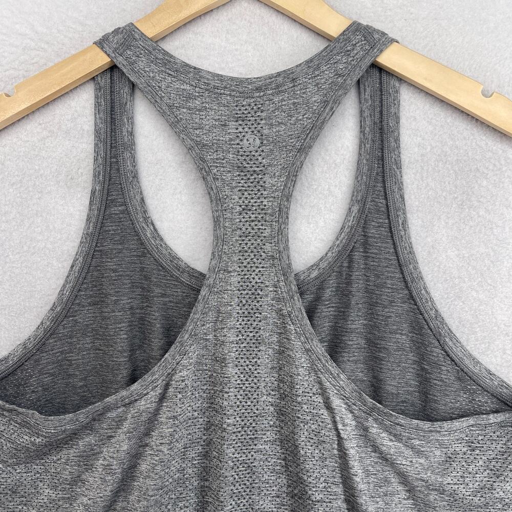 LULULEMON Tank Top Womens L Swiftly Tech Racerback 2.0 Race Length Running Gray - Picture 9 of 12